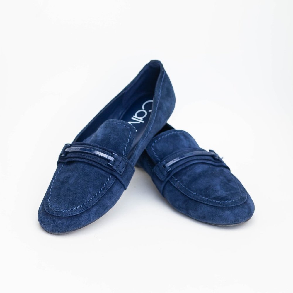 Calvin Klein blue shoes size 8